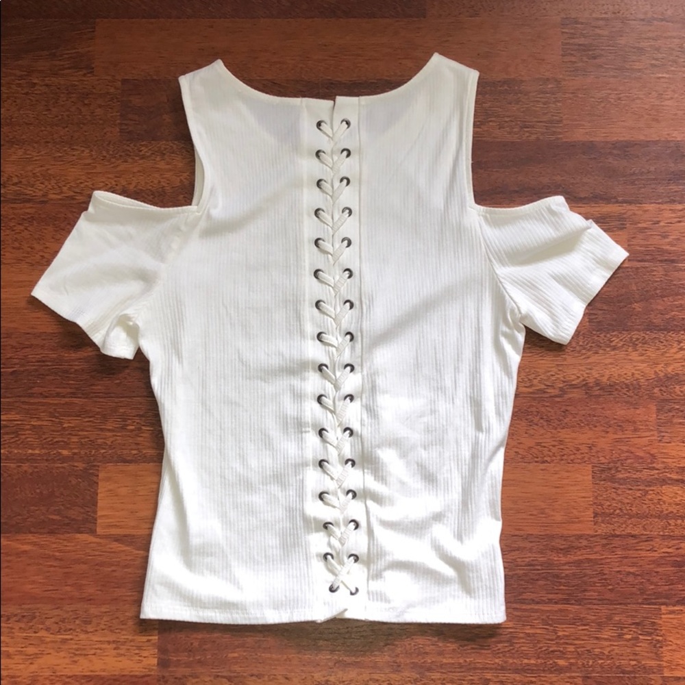 American Rag Lace Up Top
